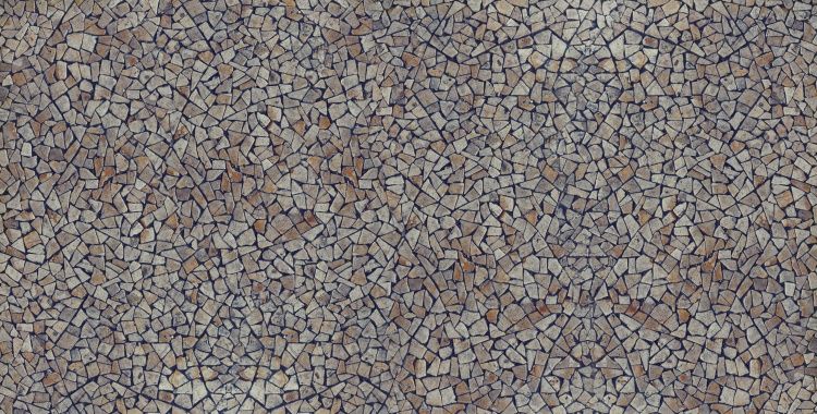 Pebble Gravel Stones Mosaic Textured Wall Background